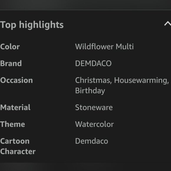 NWT DEMDACO Watercolor Wildflowers Mini Bell Ornament - Picture 6 of 7